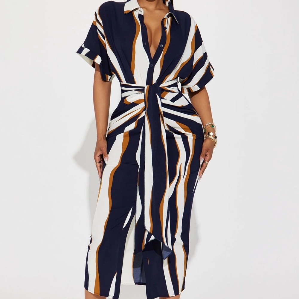 NWT Laurie Button Down Midi Dress